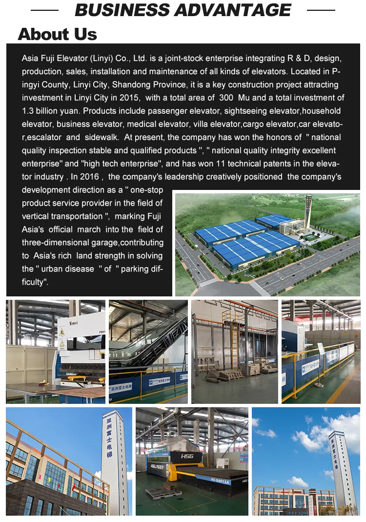 Asia FUJI Elevator Panarama Elevator with High Quality