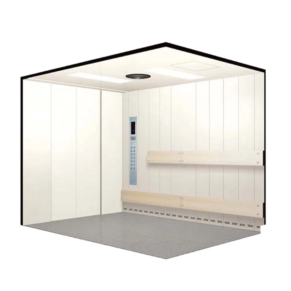 Center Opening Cargo Freight Goods Service Elevator