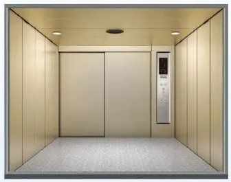 Center Opening Painted Steel Freight Cargo Goods Elevatormin.
