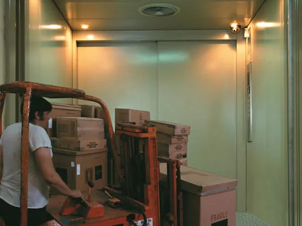 Center Opening Stable Cargo Freight Elevator Lift