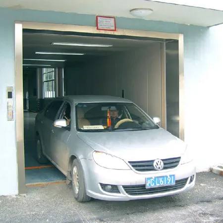 China Goods Car Side Door Opening Vvvf Garage Car Packing Elevator Cost Elevator