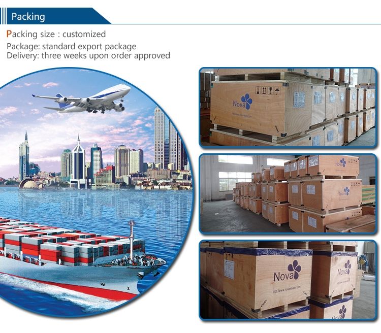 Chinese Supplier 4 Panels Center Opening 0.25m/S Freight Elevator