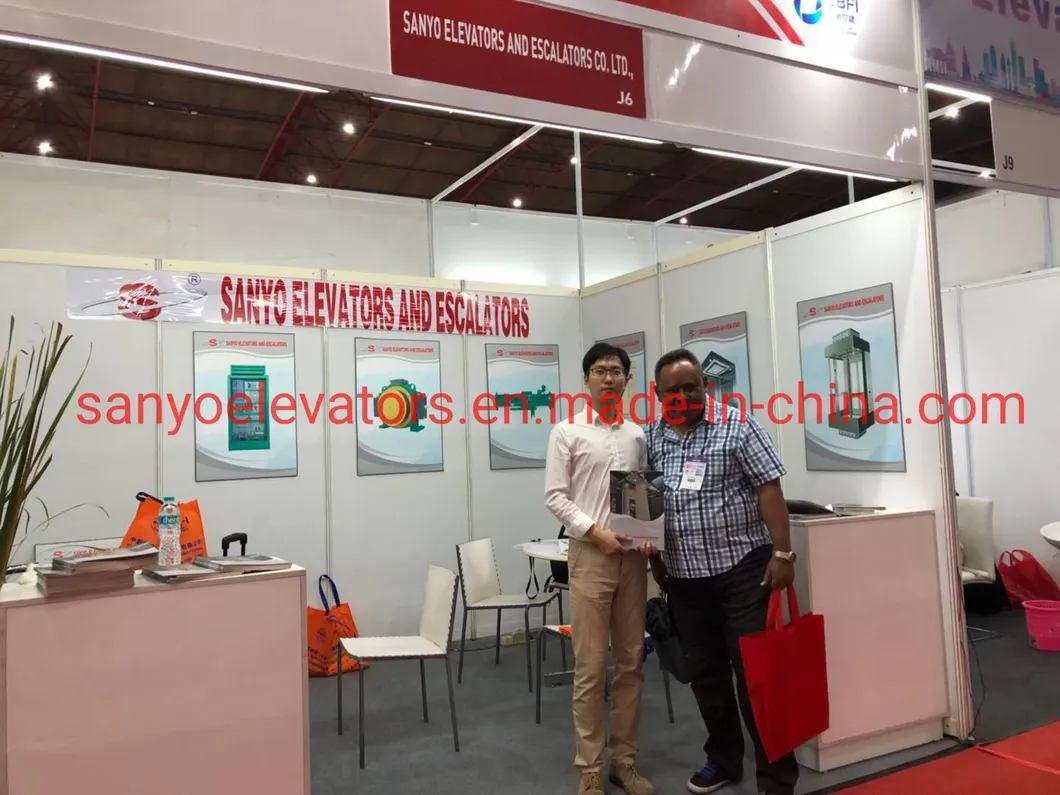 FUJI SANYO Competitive Price Panoramic Glass Sightseeing Elevator With CE