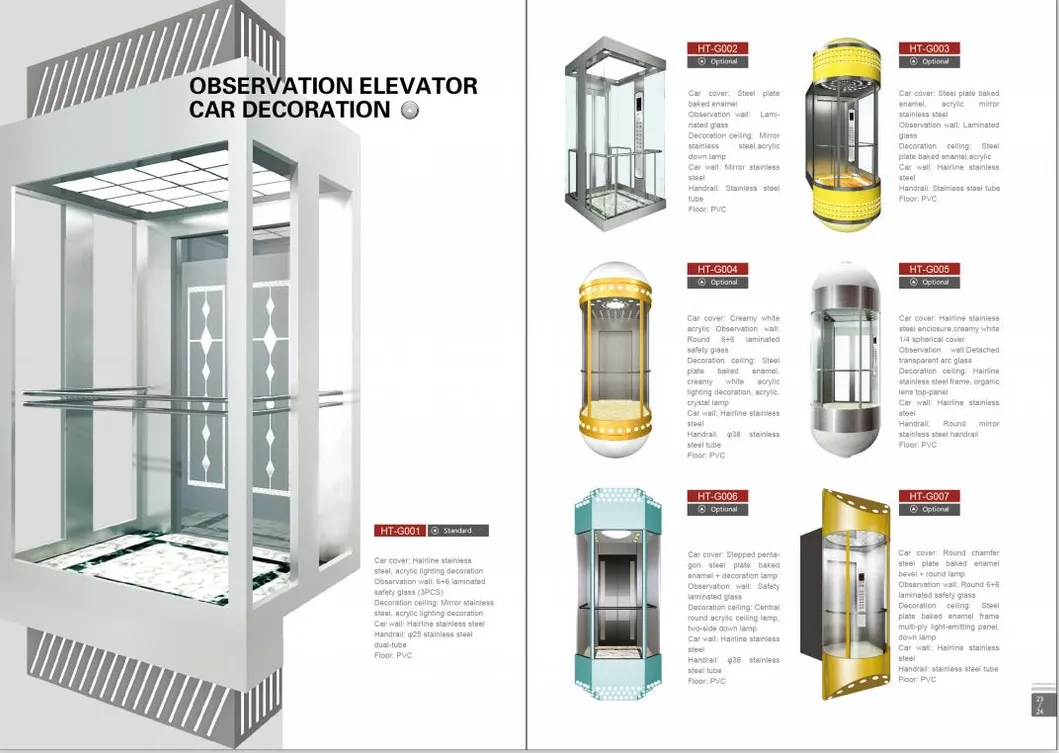 Hot Sale Panoramic Passenger Sightseeing Elevator