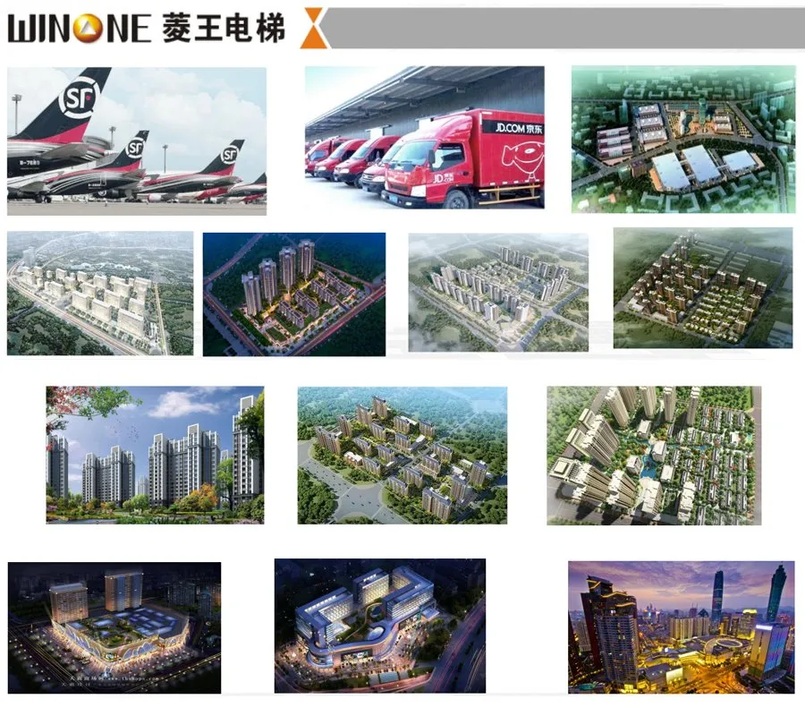 Midea Winone 6 Person Small Passenger Elevators 450kg Capacity