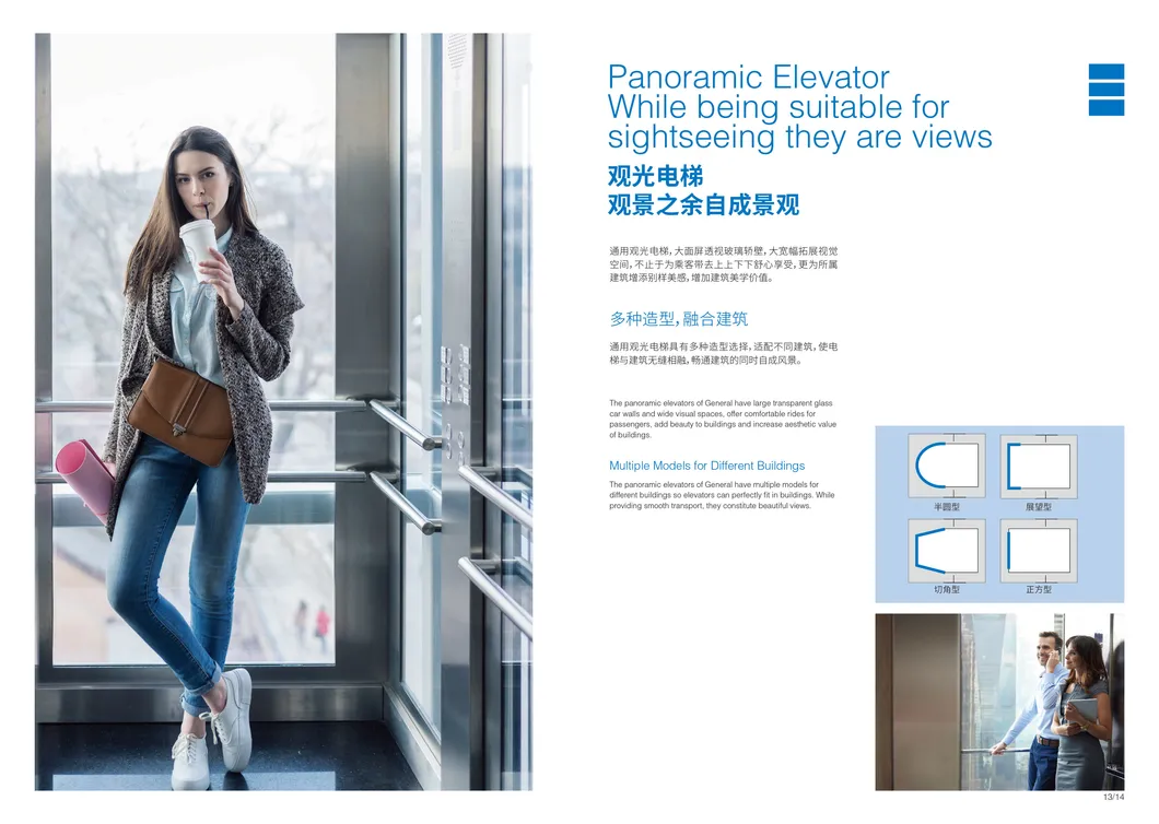 Mirror Etching Stainless Steel Passenger Elevator For Modern Building