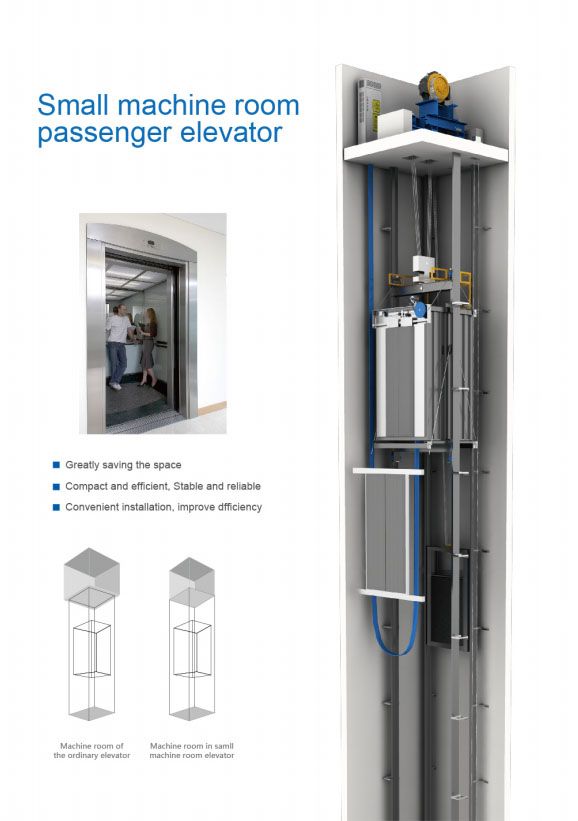 Panoramic FUJI Vvvf 0.4m/S Collective Aodepu Safety Parts Mall Villa Elevator Passenger Lift