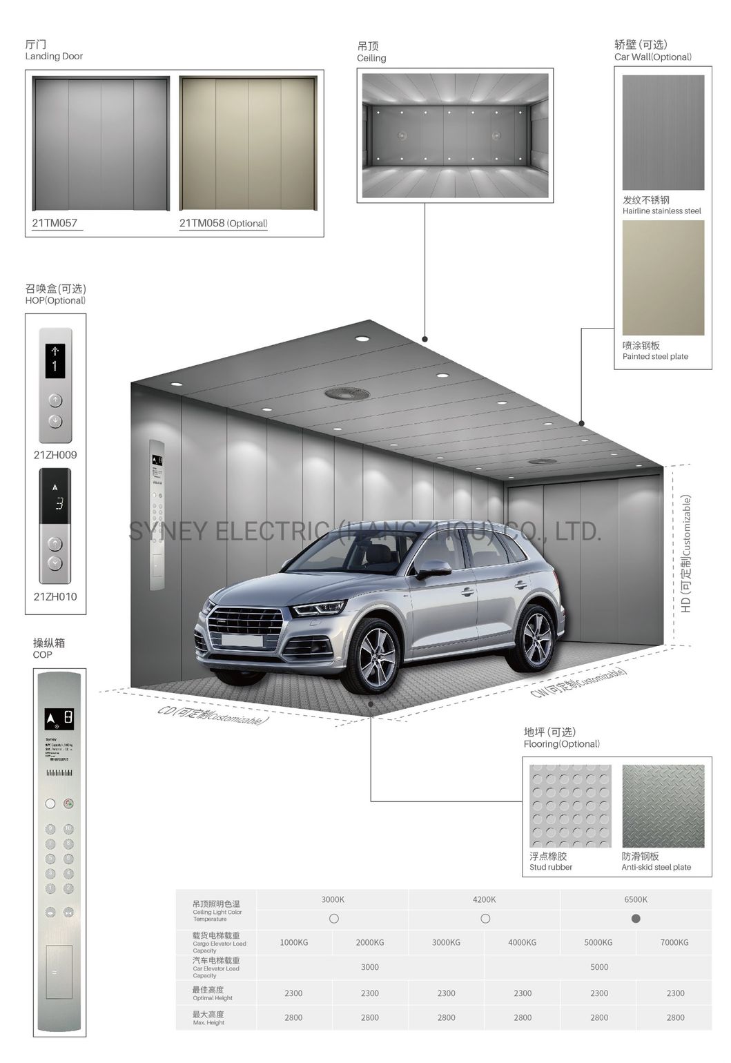 Parking Car Lift Vehical Elevator Freight Cargo Transporter