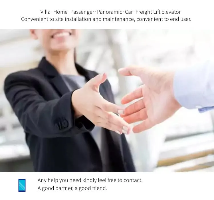 Passenger House Panoramic Cargo Observation Residential Elevator in China Factory