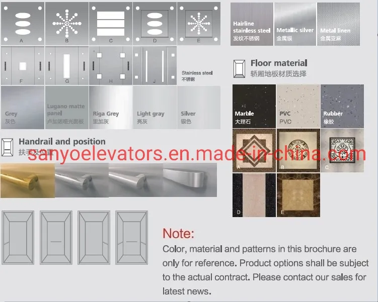 SANYO FUJI CE EAC certified Safe and Stable Functions Panoramic Lift