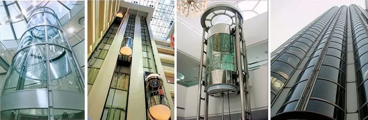 Small-mini villa Panoramic sightseeing lift manuafcturer 250/320/400/450/630kg mr/l-persons passenger elevator