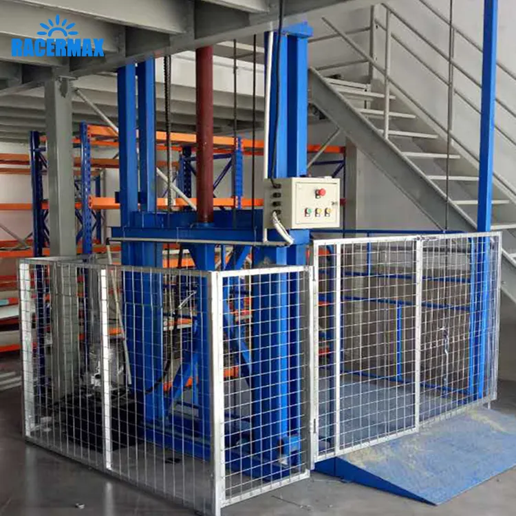 Warehouse Wall Mounted Goods Lift Guide Rail Hydraulic Small Cargo Lift Platform Freight Elevator Cargo Elevator